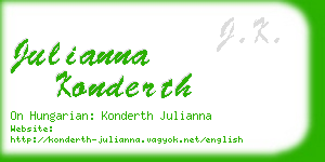 julianna konderth business card